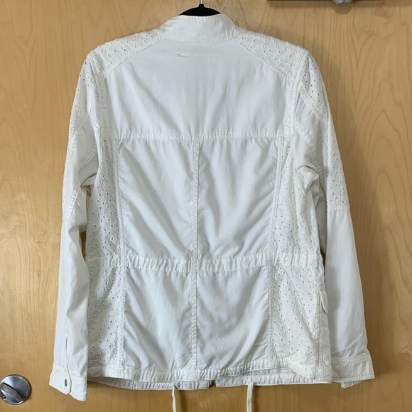 Anthropologie Hei Hei Marais Eyelet Anorak  White Jacket - Picture 4 of 14
